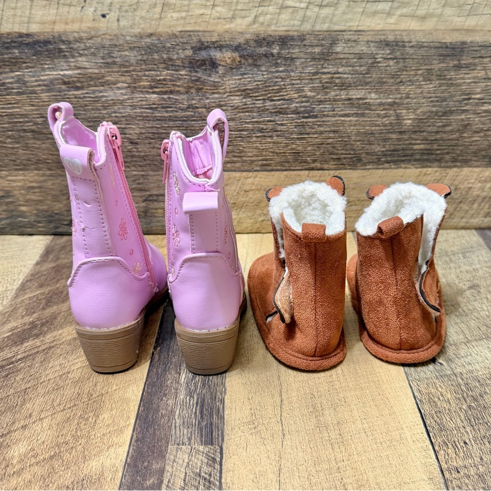 New Stepping Stones Baby Cowboy Boots Size 4 / 3 Shoes - Picture 2 of 5